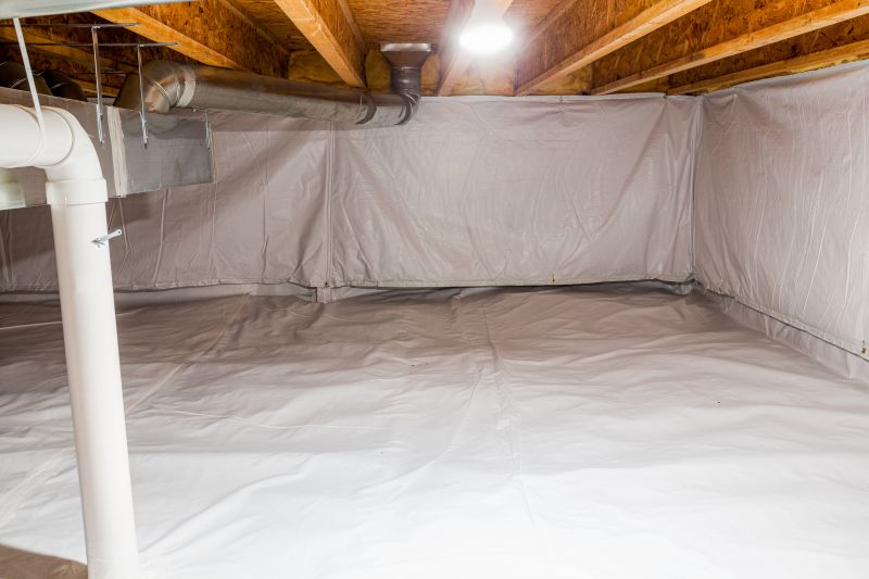 Crawlspace with Encapsulation Materials
